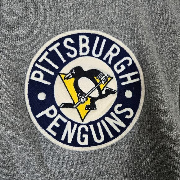 Pittsburgh Penguins Vintage Hockey Full Zip Sweatshirt Mens Large 0844 - Picture 3 of 11